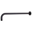 S-2570-MB Wall Mount Rain 16" Shower Arm and Flange
