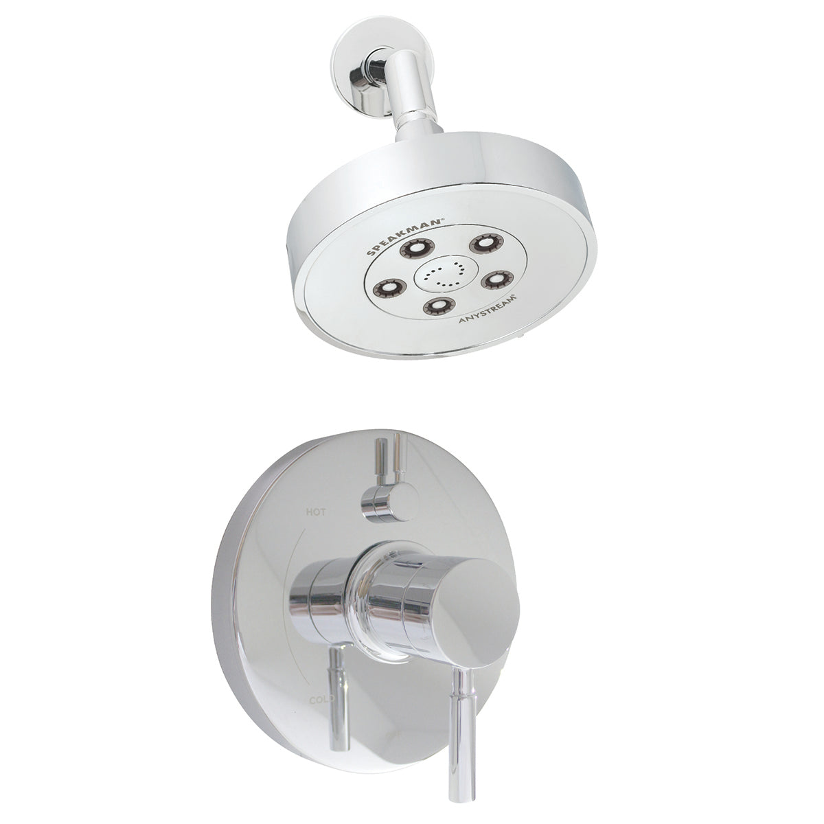 Speakman Neo SLV-1410 Diverter Trim and Shower Combination (Valve not included) Polished Chrome Finish - 2.5 GPM