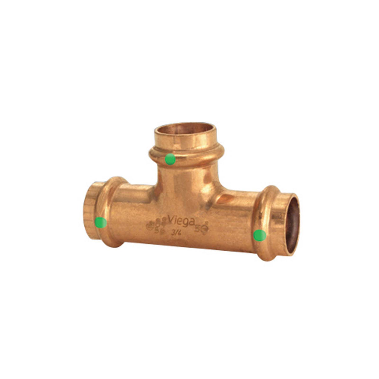 Viega 77457 1-1/2" Press ProPress Copper Tee