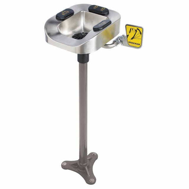 Optimus SE-1155 Stainless Steel Eye And Face Wash Bowl Pedestal Mount System