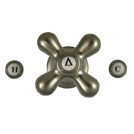 PlumbMaster Approved 46107 PVD Brushed Nickel Universal Single Cross Handle for Tub and Shower