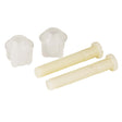 PlumbMaster Approved 88095 Plastic Toilet Seat Hinge Bolt, 3/8", White
