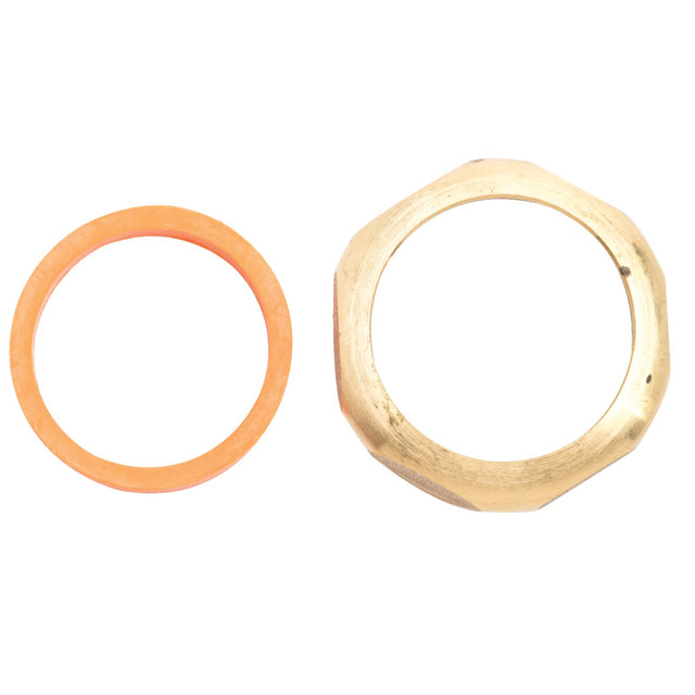 PlumbMaster Approved 97413 1-1/2" IPS x 1-1/2" O.D. Tube Plain Brass Slip-Joint Nut with Washer