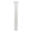 PlumbMaster Approved 51069 1-1/2 x 11" Plastic Slip-Joint Threaded Flexible Tailpiece Extension White