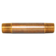 Trenton Pipe 11206X0080RR 3/4" x 8" Standard Red Brass Pipe Nipple