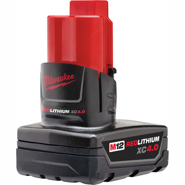 Milwaukee M12 Redlithium XC 4.0 48-11-2440 Extended Capacity Battery Pack, 12 V