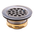 PlumbMaster Approved 97568 2-55/64" OD x 11-1/2" Thread Chrome Plated Brass Sink Strainer Plug