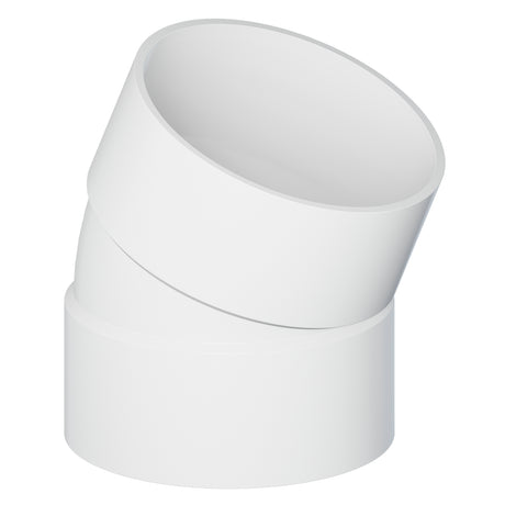 Tigre 36-6564 22-1/2° 4" Hub PVC Sewer & Drain Elbow