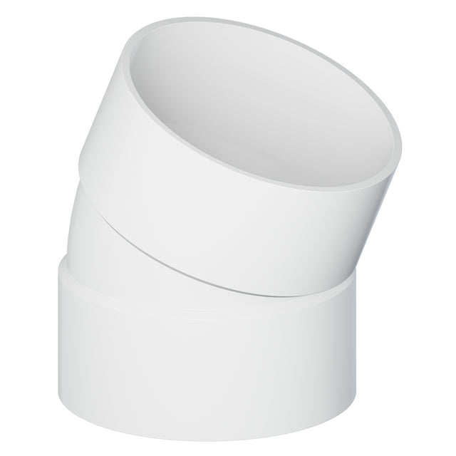 Tigre 36-6564 22-1/2° 4" Hub PVC Sewer & Drain Elbow