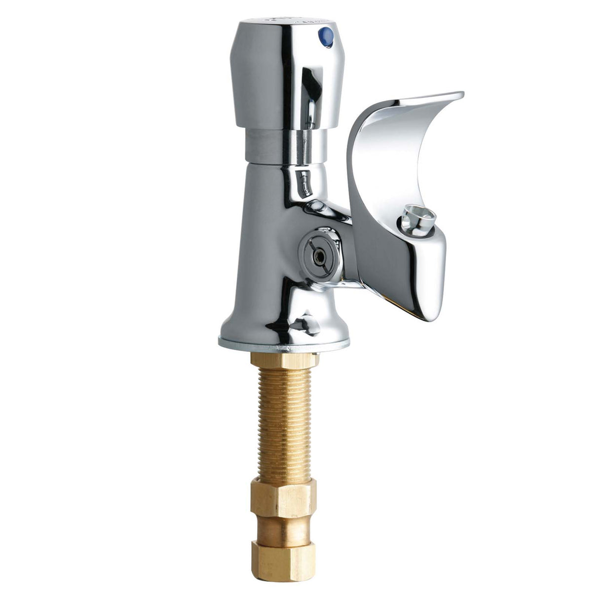 Chicago Faucets 748-765ABCP Chrome-Plated No-Lead Brass Self-Closing Bubbler/Drinking Fountain for Chicago, 1/2" IPS