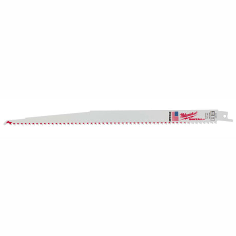 Milwaukee 48-00-5037 12" 5TPI Sawzall Blades, Thin Kerf, Wood (5 pack)