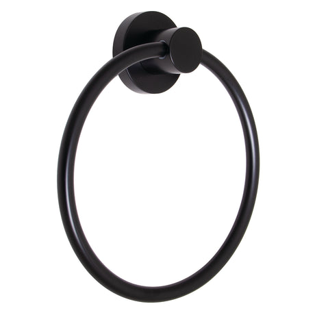 SA-2703-MB Vector Hand Towel Ring in Matte Black