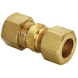 PlumbMaster Approved 52126NL 5/8" x 1/2" OD Comp Brass Union