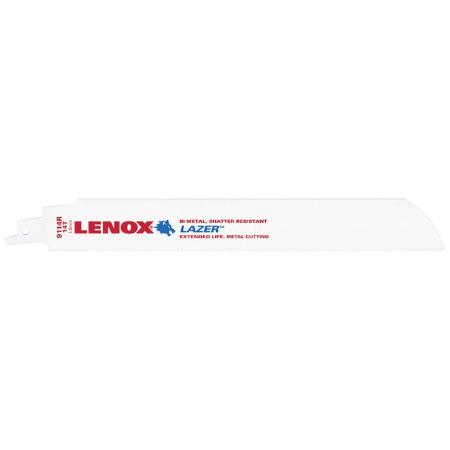 Lenox 201789114R 9" 14TPI Reciprocating Saw Blade, Lazer, Metal (5 pack)