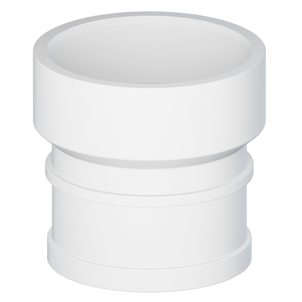 Tigre 119-3314 3 x 3" Hub x No Hub PVC SCH 40 DWV Soil Pipe Adapter White