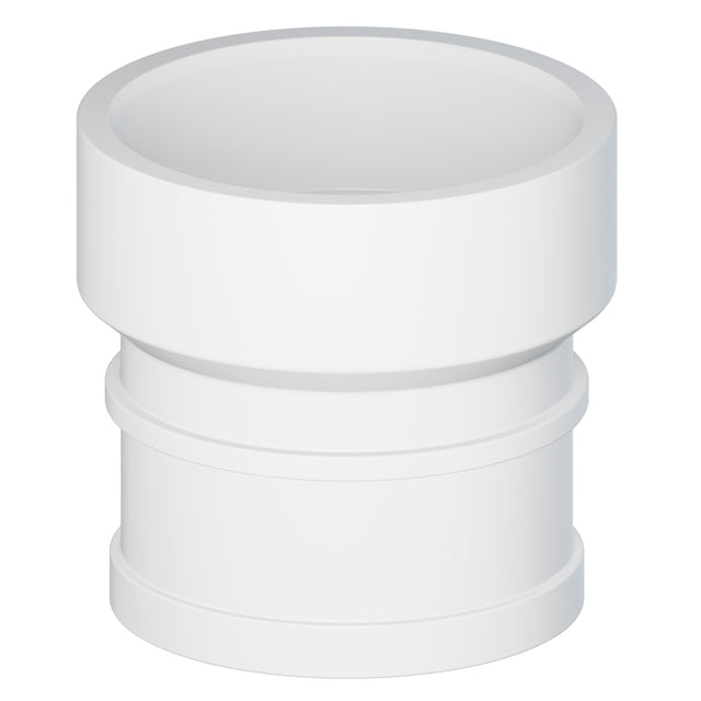 Tigre 119-3314 3 x 3" Hub x No Hub PVC SCH 40 DWV Soil Pipe Adapter White