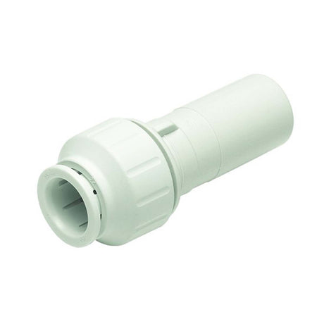 John Guest PP061208W 3/8" Stem x 1/4" CTS Speedfit Plastic Reducing Coupling