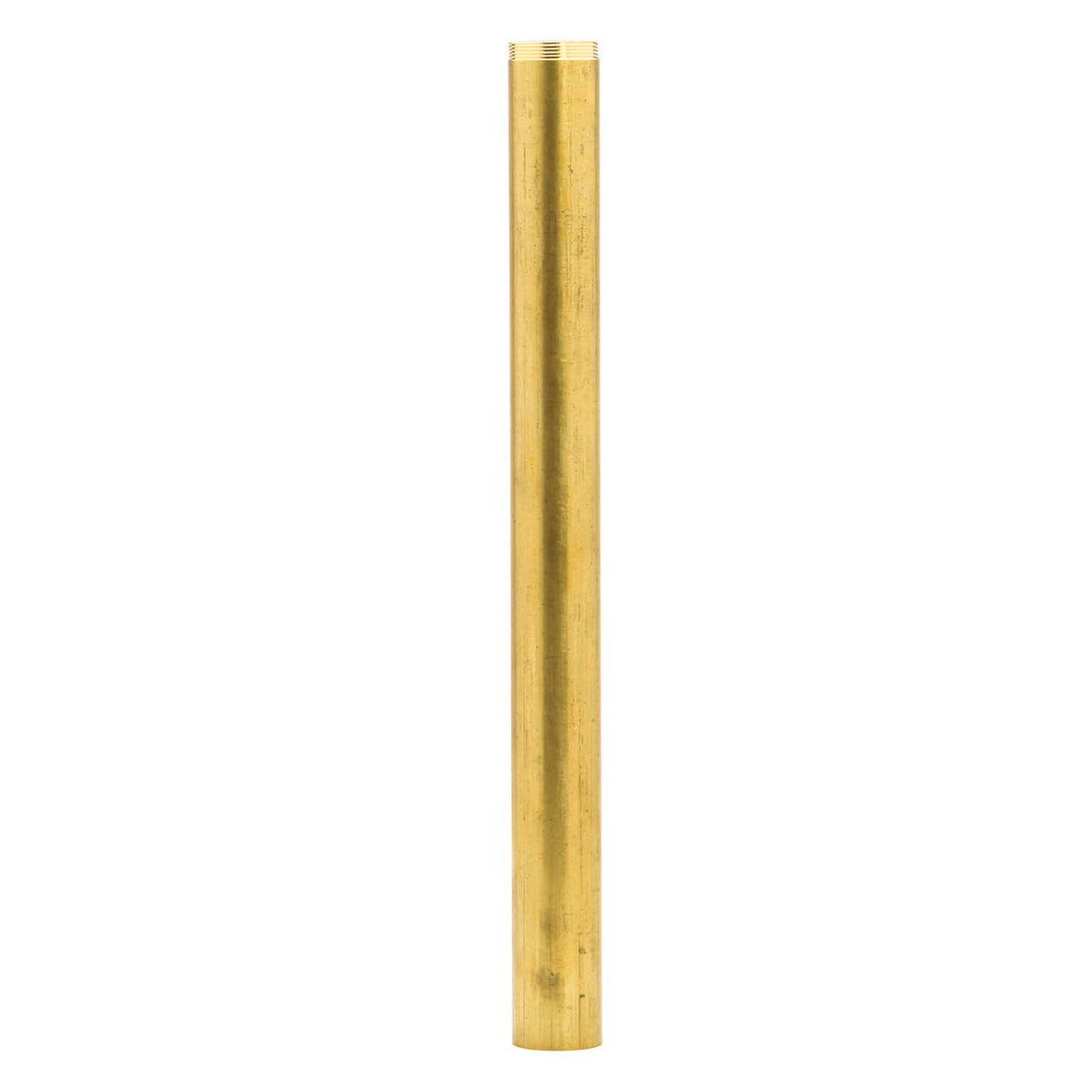 PlumbMaster Approved 88914 Solid Brass Overflow Tube, 1" x 11", Retail Packaged