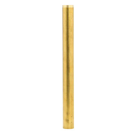 PlumbMaster Approved 88914 Solid Brass Overflow Tube, 1" x 11", Retail Packaged