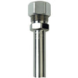 3/8" OD x 19-1/2" Length Copper Faucet Riser Chrome Plated