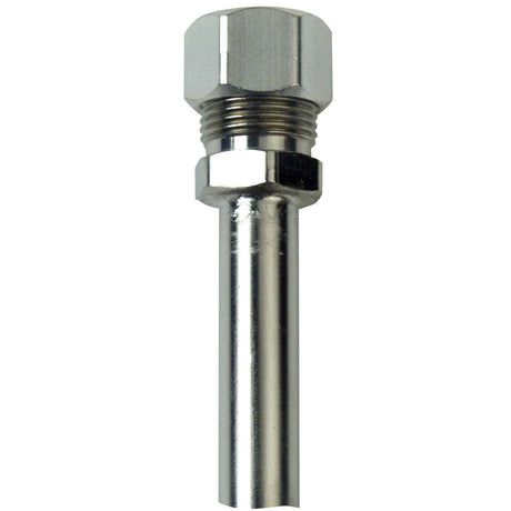 3/8" OD x 19-1/2" Length Copper Faucet Riser Chrome Plated