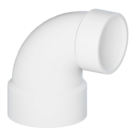 Tigre 329-3430 4 x 3" Hub x Hub PVC DWV Elbow 90° White