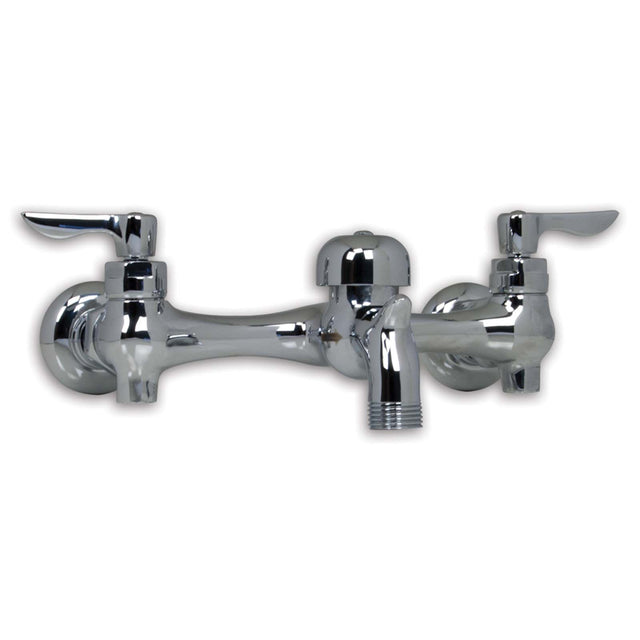 American Standard 8351076.004 Cast Brass Wall Mount 8" Widespread Service Sink Faucet, 20 gpm, Rough Chrome