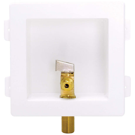 LSP 0B-801LL 1/2" x 1/4" MIP x Compression Assembled Low Lead Ice Maker Box with MIP Valves