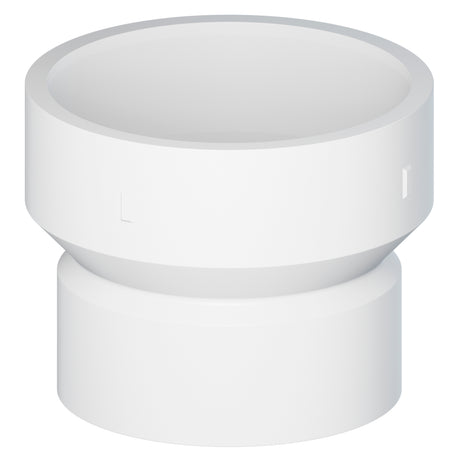Tigre 102-3207 4 x 3" Hub x Hub PVC DWV Reducing Coupling