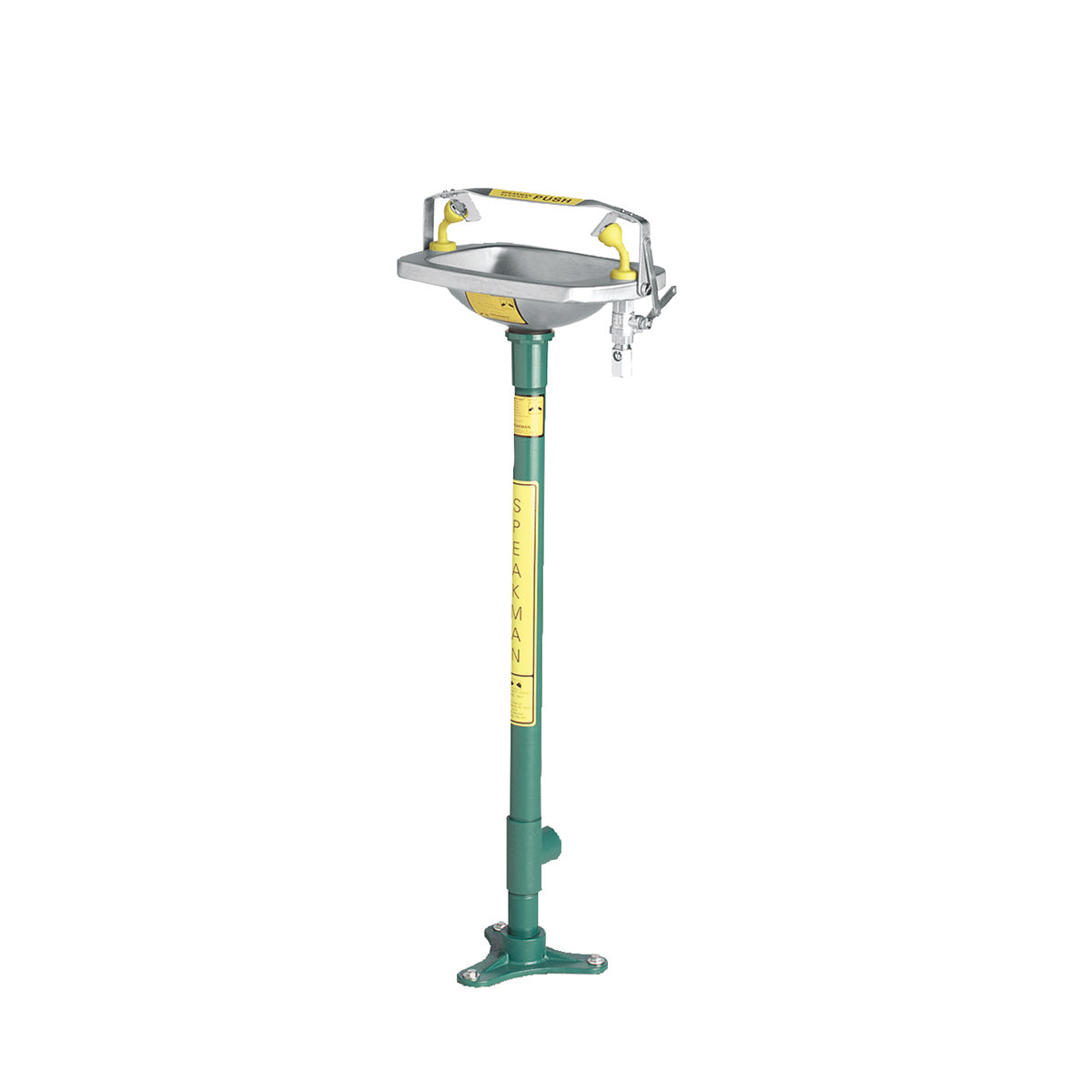 Select Series SE-545 Pedestal Mounted Eyewash with Stainless Steel Bowl
