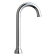 GN8AJKABCP Chicago Faucets GN8AJKCP Brass Rigid/Swing Gooseneck Spout, 8" Reach, 6-1/8" Height, Chrome Plated