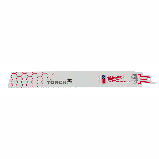 Milwaukee 48-00-5713 9" 10TPI Sawzall Blades, Torch, Metal (5 pack)