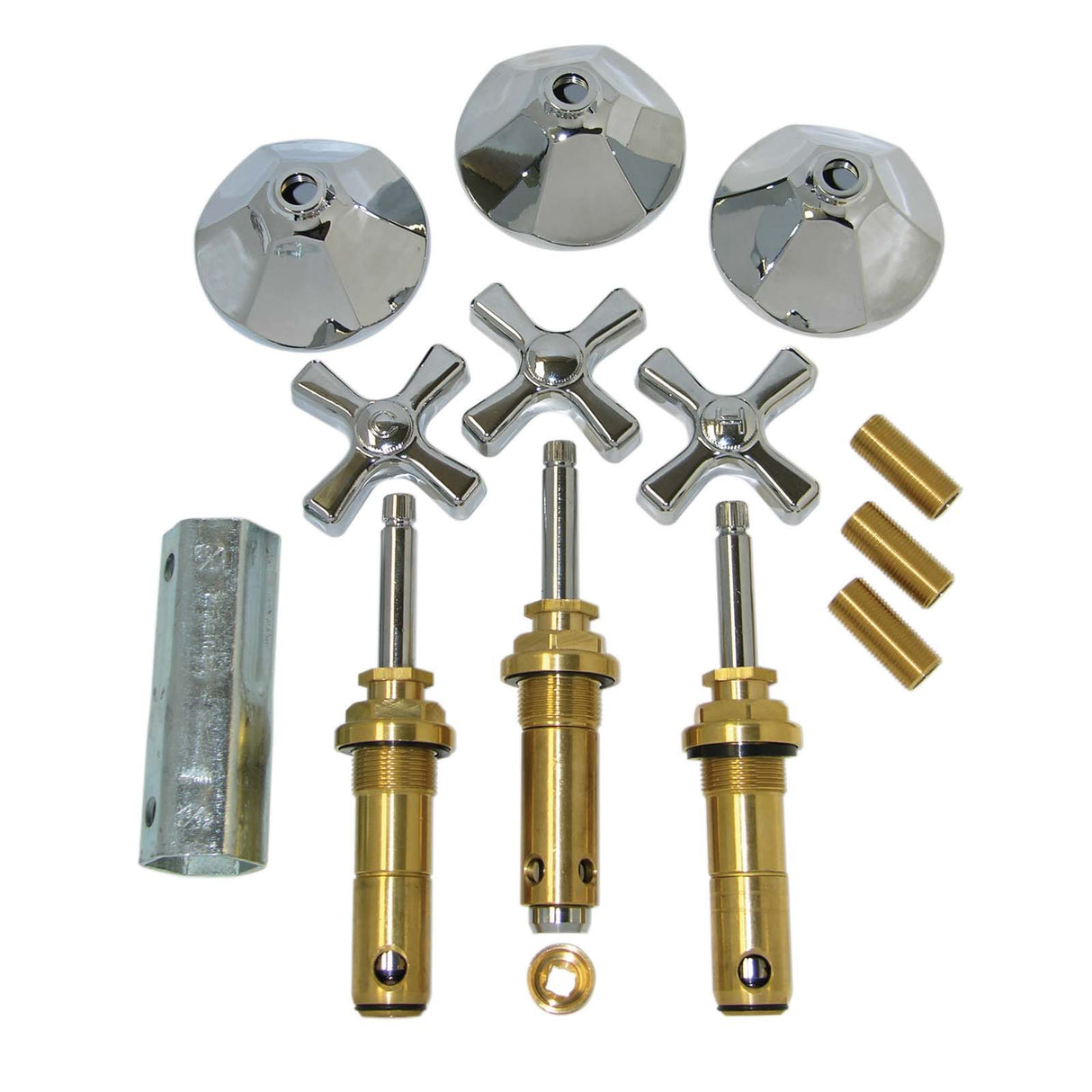 3-Handle Remodeling Trim Kit For Series Prior to 1941 American Standard Re-Nu Bath Fixture