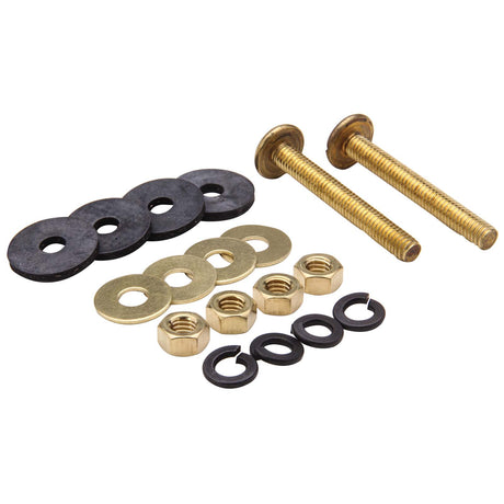 Solid Brass Tank Bolt Pair (Pair), 5/16" Diameter x 3-1/4 Length