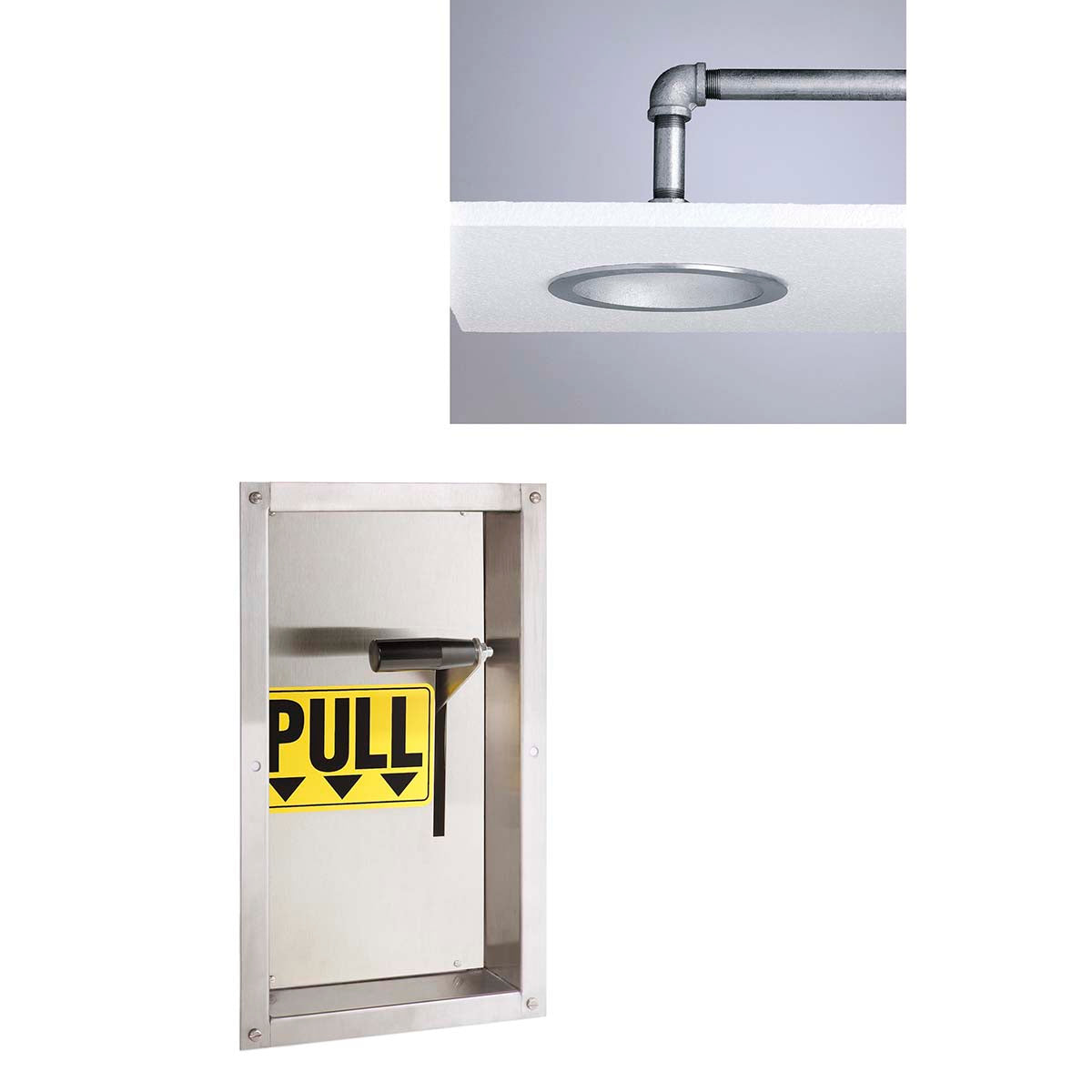 Lifesaver SE-237 Ceiling Mounted Horizontal Emergency Shower