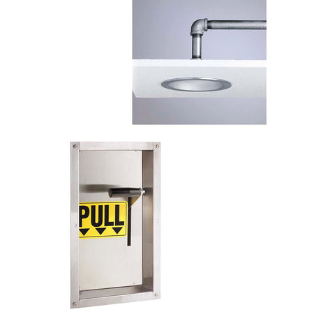 Lifesaver SE-237 Ceiling Mounted Horizontal Emergency Shower