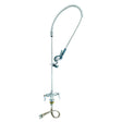 Single Hole Deck Mount 42-1/16" High Pre-Rinse Faucet with 44" Hose, Lever Handles