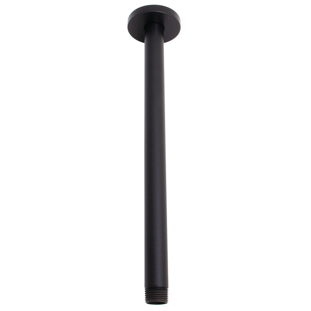 S-2581-MB Ceiling Mount 12" Rain Shower Arm and Flange