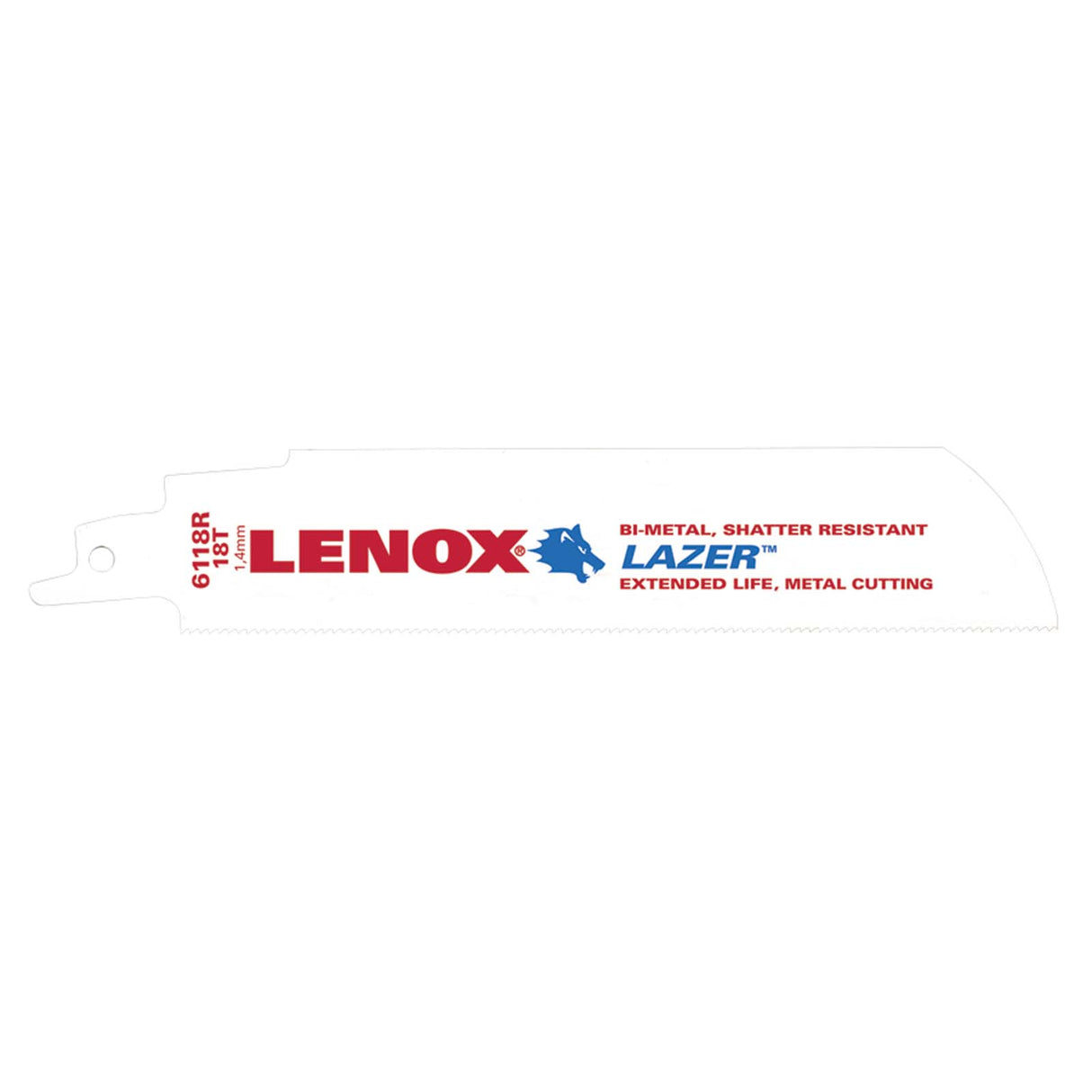 Lenox 201746118R 6" 18TPI Reciprocating Saw Blade, Lazer, Metal (5 pack)