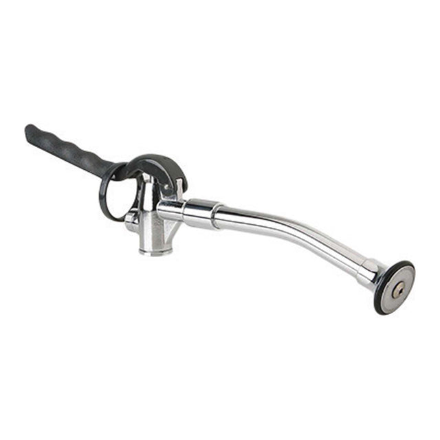Chicago Faucets 777-021KJKCP Chrome Plated Rubber Bound Outlet Full Flow Self-Closing Spray Valve