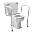 PlumbMaster Approved 40408 Anodized Aluminum Frame Adjustable Height Unassembled Toilet Safety Rail, 250 lb