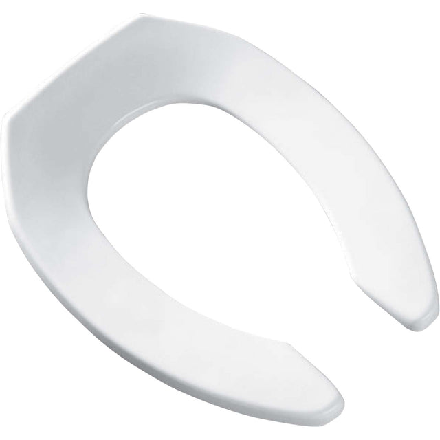 Bemis Medic-Aid 2L2155 Heavy-Weight Open Front Elongated Plastic Toilet Seat Without Cover, White