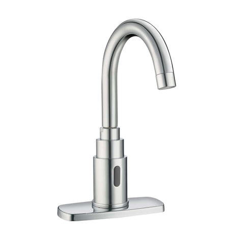 Sloan SF-2250-4 SF-Series Battery Powered, Deck Mounted, IR Faucet, 2.2 gpm, Single Hole, 4" Trim Plate, Chrome