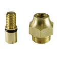 Leonard 192700 Rough Brass Upper Check Stem and Bonnet with O-Ring for Model LVC Leonard Shower Master Thermostat Valves