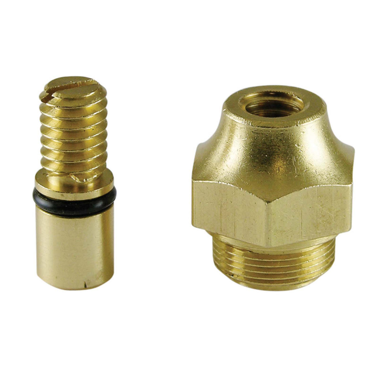 Leonard 192700 Rough Brass Upper Check Stem and Bonnet with O-Ring for Model LVC Leonard Shower Master Thermostat Valves