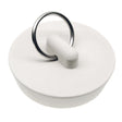 PlumbMaster Approved 35978 Rubber Drain Stopper with 1-1/2" Split Type Ring White