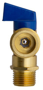LSP P-06291 1/2" CPVC x 3/4" GHT Washing Machine Outlet Box Valve Blue Handle