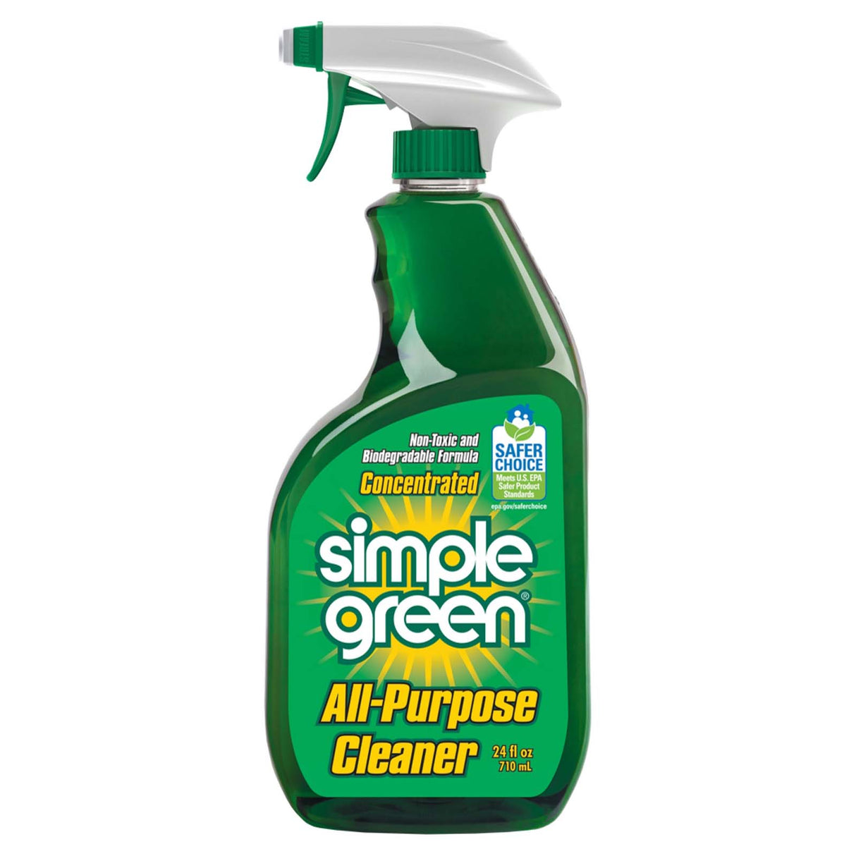 Simple Green 2710001213012 All Purpose Cleaner and Degreaser, 24 oz Trigger Spray Bottle
