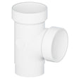 Tigre 403-3480 2 x 2 x 2" Spigot x Hub x Hub PVC SCH 40 Straight Sanitary Street Tee White