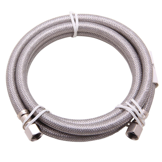 PlumbMaster Approved 59736 1/4" x 60" Compression Stainless Steel Ice Maker Hose